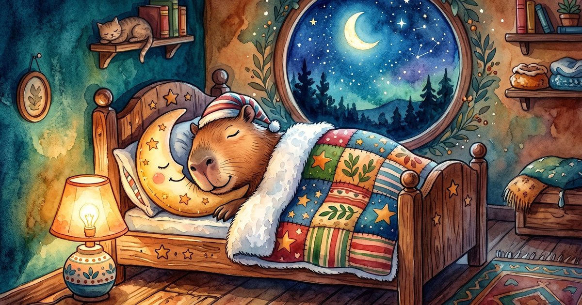 Sleep Tight, Sleepy Capybara: A Tucked-In Bedtime Song