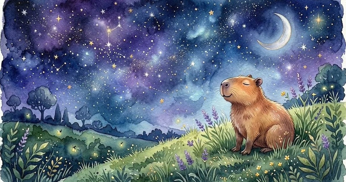 Twinkle Twinkle Little Star: A Capybara Bedtime Lullaby